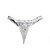 Calcinha Fio Dental Detalhe Strass Rendada Branco - Eross Afrodite - Imagem 2