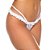 Calcinha Tanga Miss Renda Floral Tamanho Único Branco - Lingerie Pimenta Sexy - Imagem 1