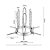 Plug Anal Expansor com 6 Hastes e Pontas Arredondadas – Abertura de até 10 cm - Imagem 8