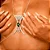Body Chain com Strass e Pedra Verde – Joia de Corpo Luxo para um Look Irresistível - Imagem 3