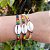 Pulseira com Búzio Natural Reggae tornozeleira hippie praia unisex - Imagem 1