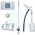 Kit Completo Reparo Caixa Descarga Branco Montana - Imagem 1