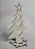 Árvore de Natal Corações MDF Branco - Imagem 1