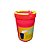 Cinzeiro De Plástico Para Carro Bokai - Vermelho C/ Amarelo - Imagem 1