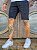Bermuda Masculina Preta com Pingos de Tinta Sarja Alleppo Jeans Leon - Imagem 2