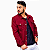 Jaqueta Vermelha Sarja Masculina Alleppo Jeans Ferrari - Imagem 3