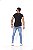 Calça Masculina Skinny rasgada com fundo Alleppo Jeans Calcutá - Imagem 7