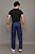 Calça Tradicional Jeans Masculina Alleppo Jeans Balão Escura - Imagem 6