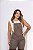 Macacão Marrom Feminino Sarja Alleppo Jeans - Imagem 4