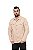 Jaqueta Creme Masculina Sarja Quadriculada Alleppo Jeans - Imagem 1