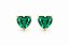 Conjunto Coração Pedra Verde - Imagem 2