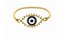 Bracelete folheado olho grego - Imagem 1