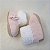 Botinha Cano Alto  - cor rosa/branco - Tamanho M - calça de 6 a 8 meses aproximadamente - Imagem 4