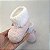 Botinha Cano Alto  - cor rosa/branco - Tamanho M - calça de 6 a 8 meses aproximadamente - Imagem 5