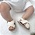 Sandália Confort Cruzada Unissex - Off-White - Tamanho P - calça de 0 a 4 meses aproximadamente - Imagem 6