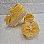 Sapatinho Confort Boneca Laço - cor Amarelo- Tamanho 16 - calça de 2 a 4 meses aproximadamente - Imagem 3