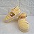 Sapatinho Boneca Vazado - cor Amarelo Candy - Tamanho 19 - calça de 8 a 10 meses aproximadamente - Imagem 3