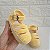 Sapatinho Boneca Vazado - cor Amarelo Candy - Tamanho 19 - calça de 8 a 10 meses aproximadamente - Imagem 6
