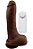 Pênis Bem Dotado com Vibrador Jeff Black 22 x 5CM - Imagem 1