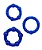 Anel Peniano Stay Hard Blue - Kit com 3 Peças - Imagem 1