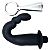 Estimulador de Próstata Butt Plug V com Alça de Metal - Imagem 3