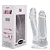 Pênis Dupla Penetração Double Cock Transparente - 17,5cm e 16,5cm - Imagem 5