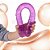 Pênis Duplo Dildo Double Ended Youvibe Roxo - 33,5 x 3,2cm - Imagem 4