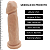 Pênis de Silicone Realístico Ângelo - 17 x 4,5cm - Imagem 2