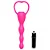 Plug Anal Beads Aveludado com Vibração Pink - Imagem 3