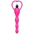 Plug Anal Beads Aveludado com Vibração Pink - Imagem 1