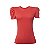Camiseta Manga Princesa Gola Redonda de Algodão Egípcio Cor Coral Merci - Imagem 1