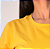 Camiseta Gola U de Algodão Egípcio Cor Amarelo Mostarda Merci - Imagem 1