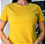Camiseta Gola U de Algodão Egípcio Cor Amarelo Mostarda Merci - Imagem 2