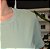 Camiseta Gola U de Algodão Egípcio Cor Verde Seco Merci - Imagem 3