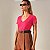 Camiseta Gola V de Algodão Egípcio Cor Rosa Pink Merci - Imagem 4