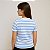 Camiseta de Algodão Sustentável Listras Náuticas Azul Bebê - Imagem 5