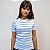 Camiseta de Algodão Sustentável Listras Náuticas Azul Bebê - Imagem 3