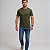 Camiseta Masculina de Algodão Egípcio Verde Militar - Imagem 4