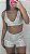 CONJUNTO SHORTS E TOP ALE PAETE PRATA CLARO - Imagem 1