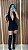 VESTIDO TANIA PAETE PRETO - Imagem 1