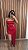 Vestido assimétrico vermelho - Imagem 1