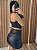 Conjunto couro preto Saia + Corset - Imagem 3