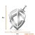 Emblema Decorativo Escudo De Fé Cromado Alto Relevo - Imagem 2