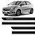 Friso Lateral Personalizado Preto Chevrolet Onix 2013 Até 2019 4 Peças - Imagem 1