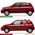 Friso Lateral Borrachão Renault Clio 4 Portas 2000 Até 2016 - Emblema Clio - Imagem 2