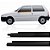 Par Pestana Vidro Interna Fiat Uno Elba Premio 1985 Até 2010 - 2 Portas - Imagem 1