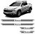 Soleira Cromada Em Baixo Relevo Fiat Toro 2016 Até 2022 - Imagem 1