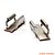 Kit 4 Suporte Grampo Presilha Trilho Teto Onix Prisma Cobalt - Imagem 6