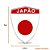 Adesivo Resinado Países Universal Emblema Cromado Japão - Imagem 2