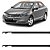 Par Friso De Teto Borracha Honda City 2010 Até 2014 - Imagem 1